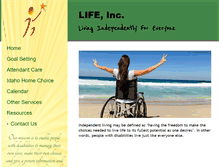 Tablet Screenshot of idlife.org